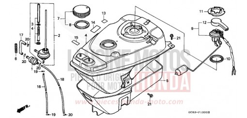 FUEL TANK NH50MSL de 1990